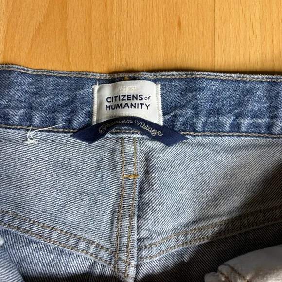 Citizens Of Humanity Ayla Barrel Bow Leg Jean in Telegraph Raw Hem 27 - Picture 8 of 16